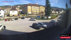 Střed obce Rokytnice nad Jizerou