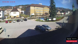 Střed obce Rokytnice nad Jizerou