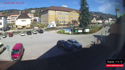 Střed obce Rokytnice nad Jizerou