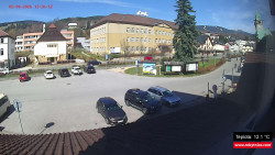 Střed obce Rokytnice nad Jizerou