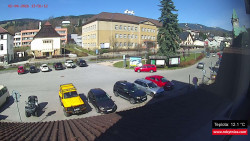 Střed obce Rokytnice nad Jizerou