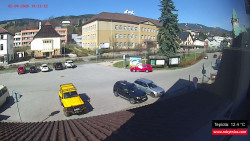 Střed obce Rokytnice nad Jizerou