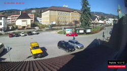 Střed obce Rokytnice nad Jizerou