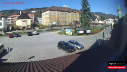 Střed obce Rokytnice nad Jizerou