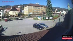 Střed obce Rokytnice nad Jizerou