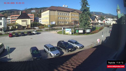 Střed obce Rokytnice nad Jizerou