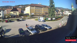 Střed obce Rokytnice nad Jizerou