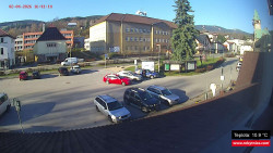 Střed obce Rokytnice nad Jizerou