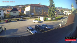 Střed obce Rokytnice nad Jizerou