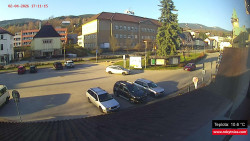 Střed obce Rokytnice nad Jizerou