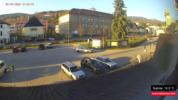 Střed obce Rokytnice nad Jizerou