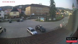 Střed obce Rokytnice nad Jizerou