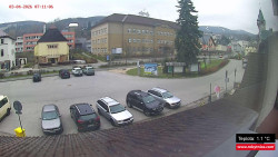 Střed obce Rokytnice nad Jizerou