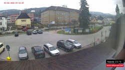 Střed obce Rokytnice nad Jizerou