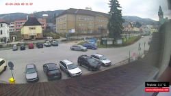 Střed obce Rokytnice nad Jizerou