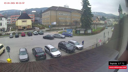 Střed obce Rokytnice nad Jizerou