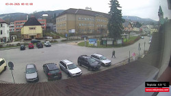 Střed obce Rokytnice nad Jizerou