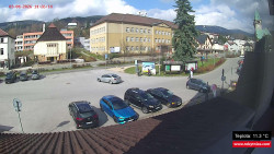 Střed obce Rokytnice nad Jizerou