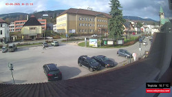 Střed obce Rokytnice nad Jizerou