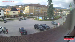 Střed obce Rokytnice nad Jizerou