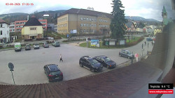 Střed obce Rokytnice nad Jizerou