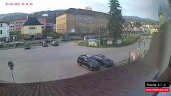 Střed obce Rokytnice nad Jizerou