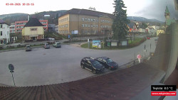 Střed obce Rokytnice nad Jizerou