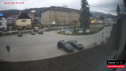 Střed obce Rokytnice nad Jizerou