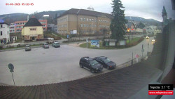 Střed obce Rokytnice nad Jizerou