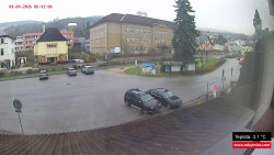 Střed obce Rokytnice nad Jizerou