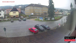 Střed obce Rokytnice nad Jizerou