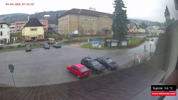 Střed obce Rokytnice nad Jizerou