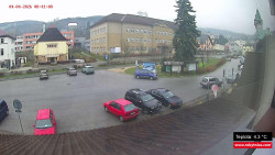 Střed obce Rokytnice nad Jizerou