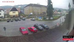 Střed obce Rokytnice nad Jizerou