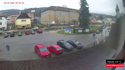 Střed obce Rokytnice nad Jizerou