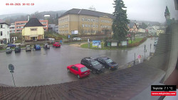 Střed obce Rokytnice nad Jizerou