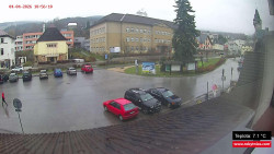 Střed obce Rokytnice nad Jizerou