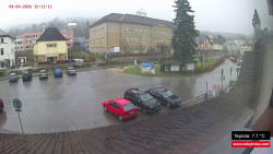 Střed obce Rokytnice nad Jizerou