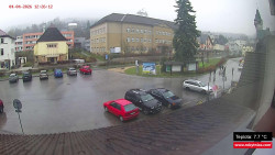 Střed obce Rokytnice nad Jizerou