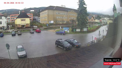 Střed obce Rokytnice nad Jizerou