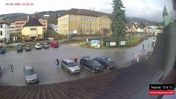 Střed obce Rokytnice nad Jizerou