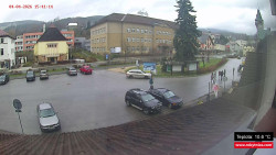 Střed obce Rokytnice nad Jizerou