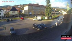 Střed obce Rokytnice nad Jizerou