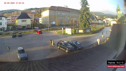 Střed obce Rokytnice nad Jizerou