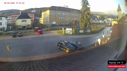 Střed obce Rokytnice nad Jizerou