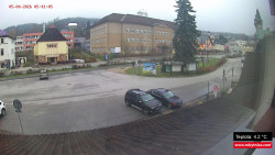 Střed obce Rokytnice nad Jizerou