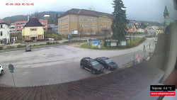 Střed obce Rokytnice nad Jizerou