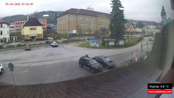 Střed obce Rokytnice nad Jizerou