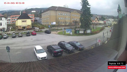 Střed obce Rokytnice nad Jizerou