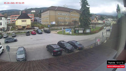 Střed obce Rokytnice nad Jizerou